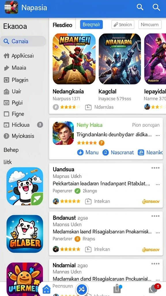 Tampilan antarmuka yang menawan.