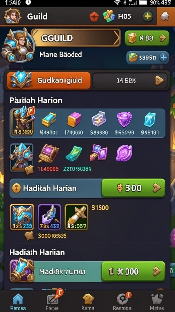 Pemain dapat berinteraksi secara langsung di dalam game.