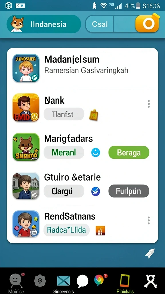 Desain karakter menarik dalam berbagai mode permainan.