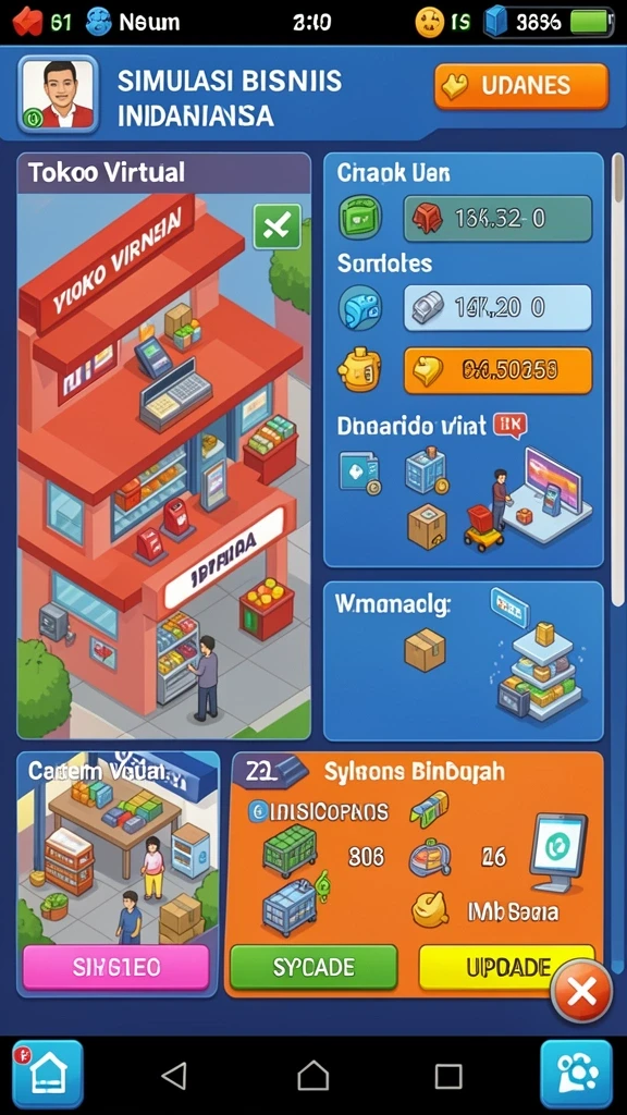 Level yang berbeda dengan tantangan yang bervariasi.
