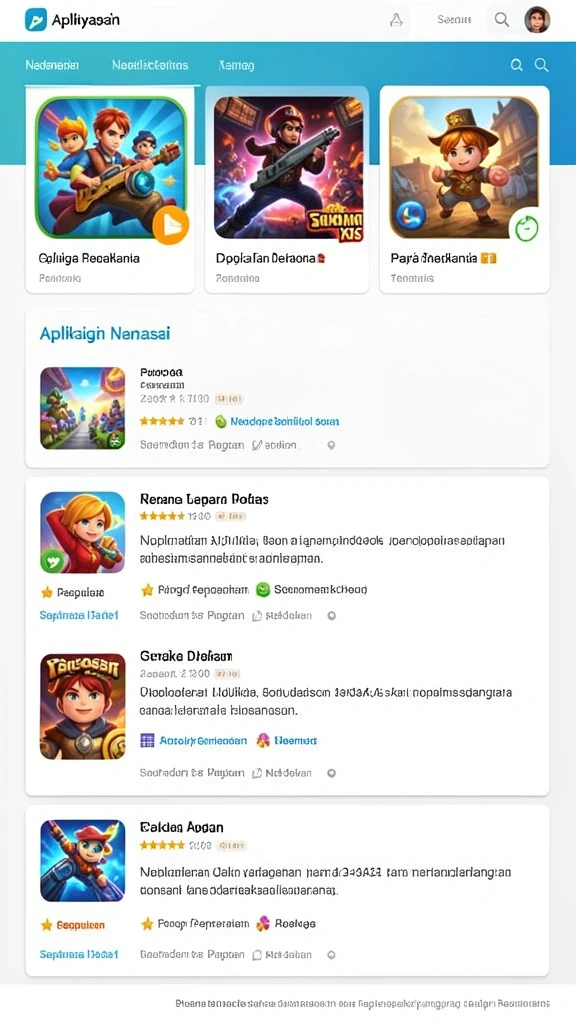 Level yang menantang dengan berbagai rintangan.