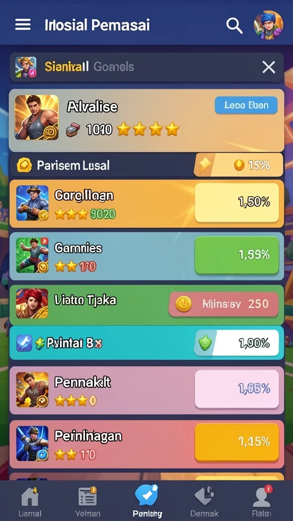 Screenshot menampilkan salah satu level menantang dalam GEBYAR4D.