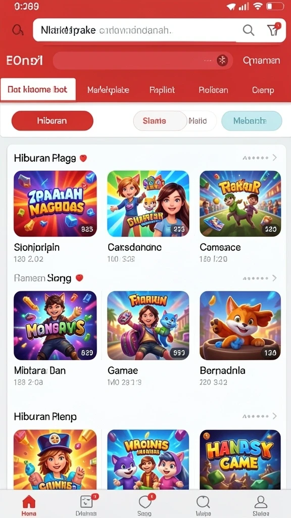 Tampilan antarmuka aplikasi GOLTOGEL yang modern.