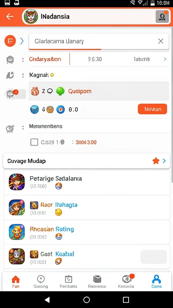 Fitur live streaming untuk menonton pertandingan secara langsung.