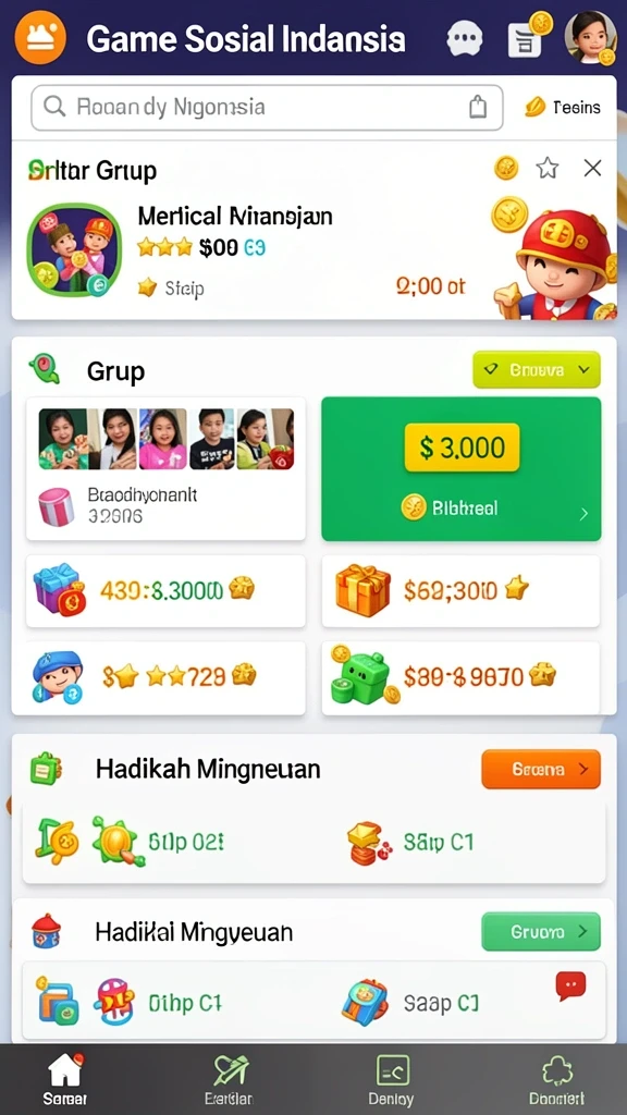 Beragam pilihan permainan untuk semua selera.