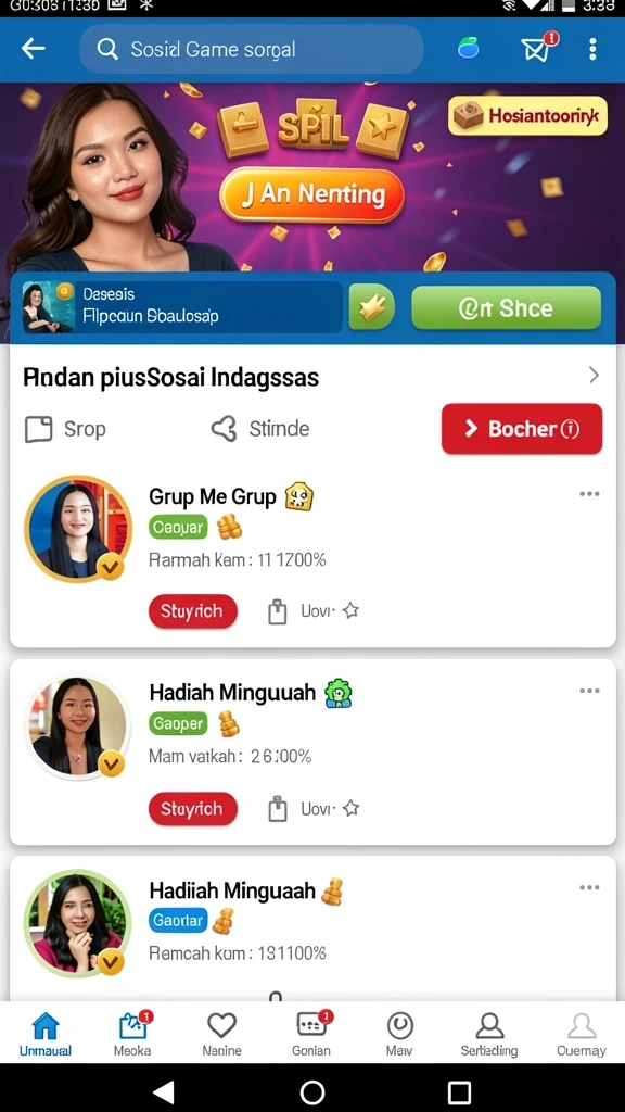 Tampilan gameplay yang menarik dan penuh warna.