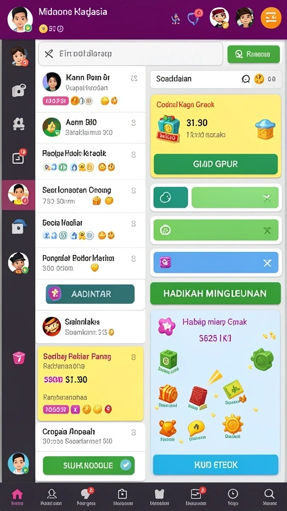 Tampilan antarmuka KERANGWIN yang menarik.