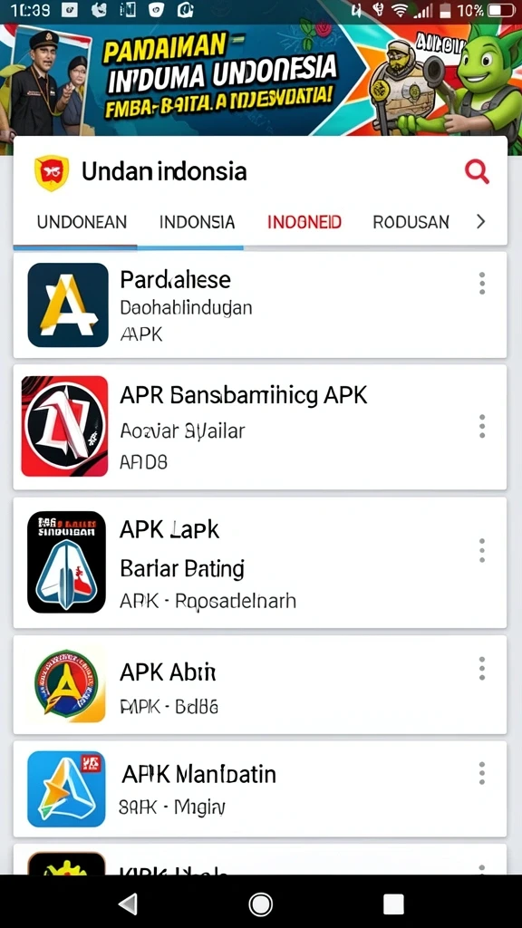 Tampilan menu utama yang menarik dan intuitif.