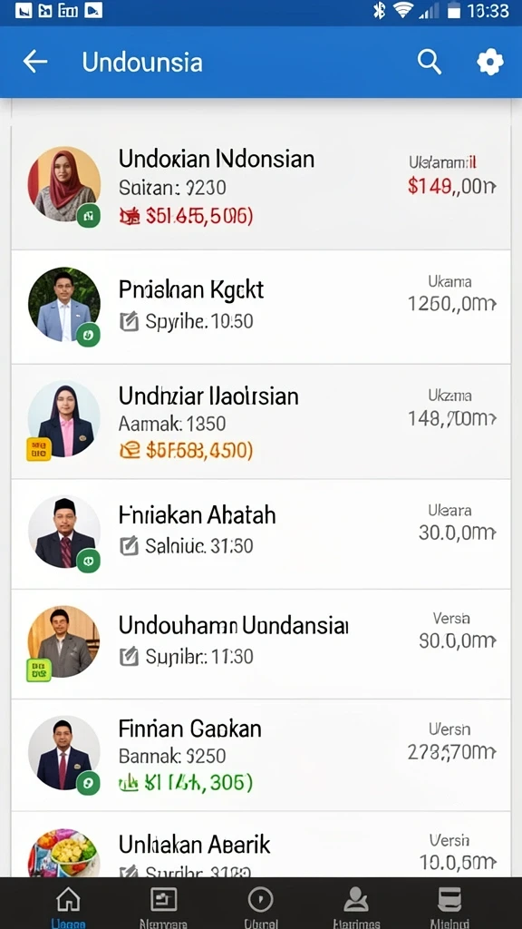 Tampilan antarmuka yang ramah pengguna.
