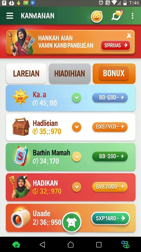 Fitur bonus yang menguntungkan setiap permainan.