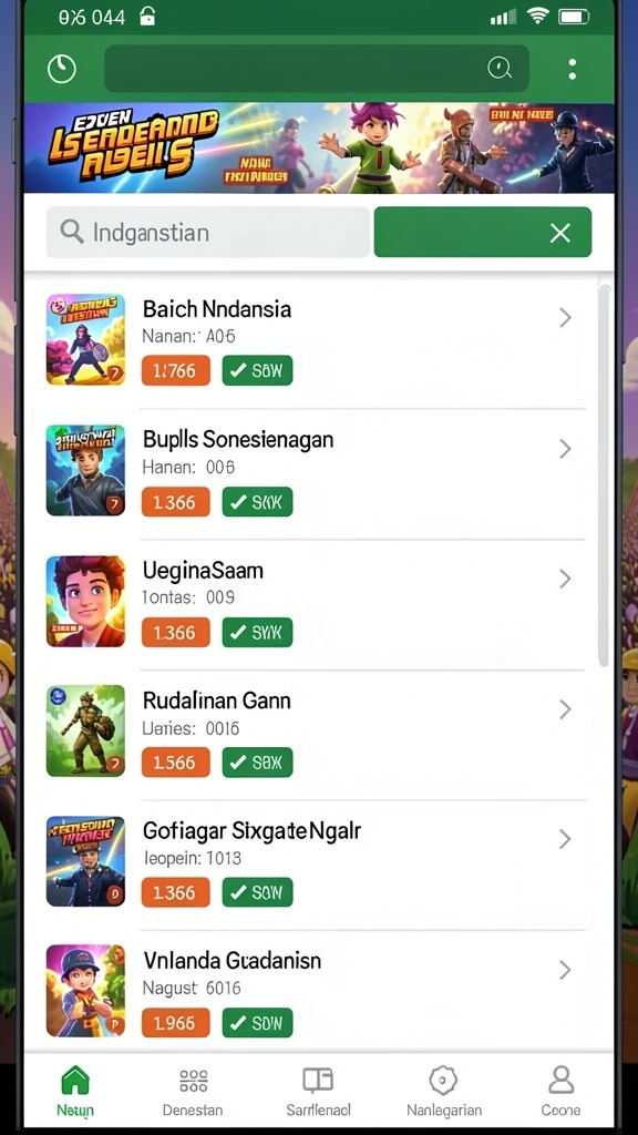 Berbagai tantangan seru menanti di dalam game.