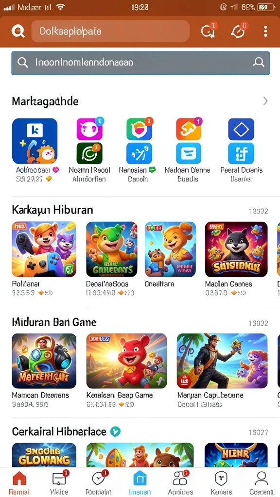 Tampilan karakter yang menarik dan penuh warna.