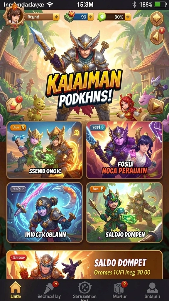 Momen aksi mendebarkan melawan musuh yang kuat.