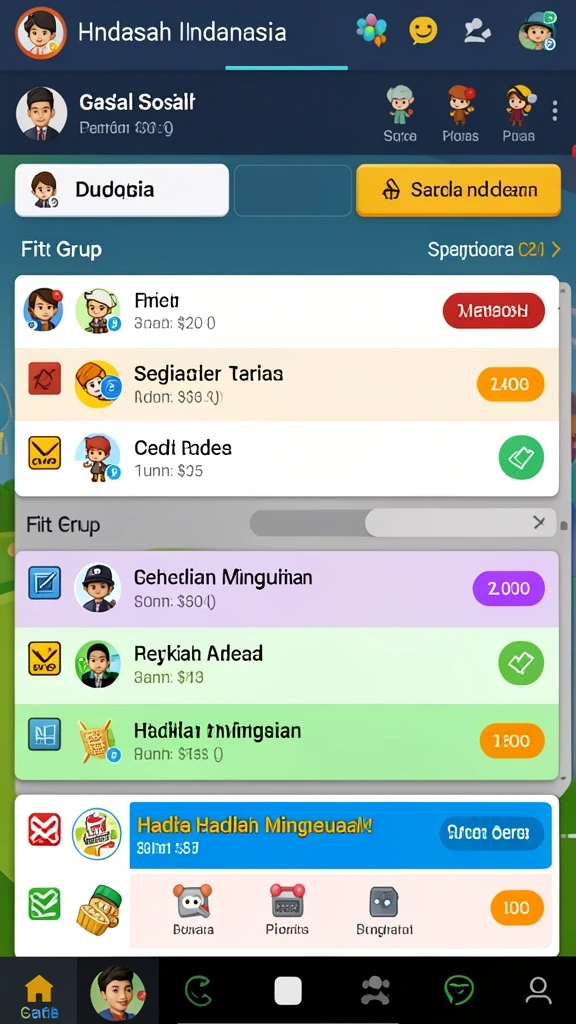 Beragam karakter unik yang dapat dimainkan.