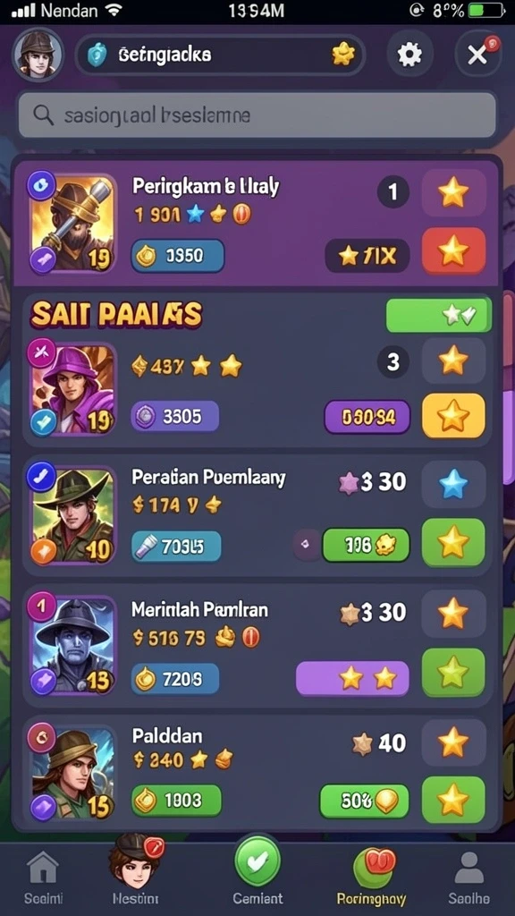 Tampilan antarmuka yang menarik dan modern.