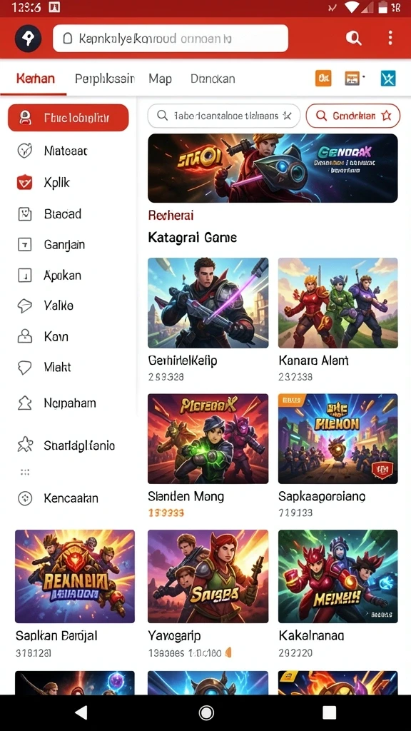 Tampilan awal yang menarik dan mudah dinavigasi.