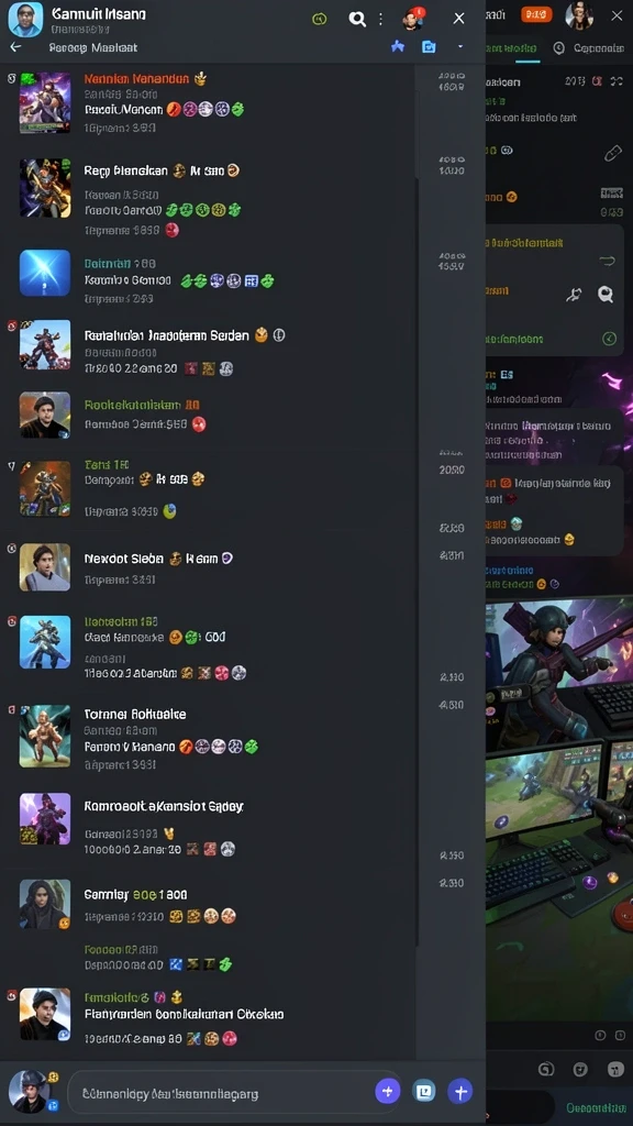 Screenshot fitur sosial yang memudahkan interaksi antar pengguna.